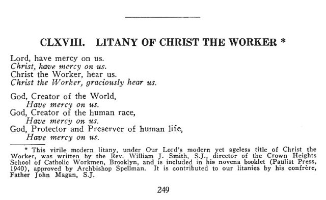 Litany of Christ the Worker 1